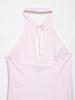 2026 Women's Poplin Halter Neck Balloon Silhouette Short Dress