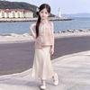 2026 Girls' Summer Chinese Style Qipao & Hanfu Dress Set