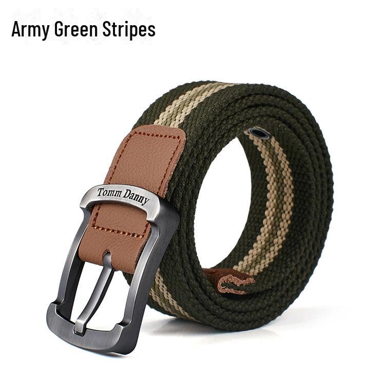 Men's Casual Outdoor Canvas Pin Buckle Belt