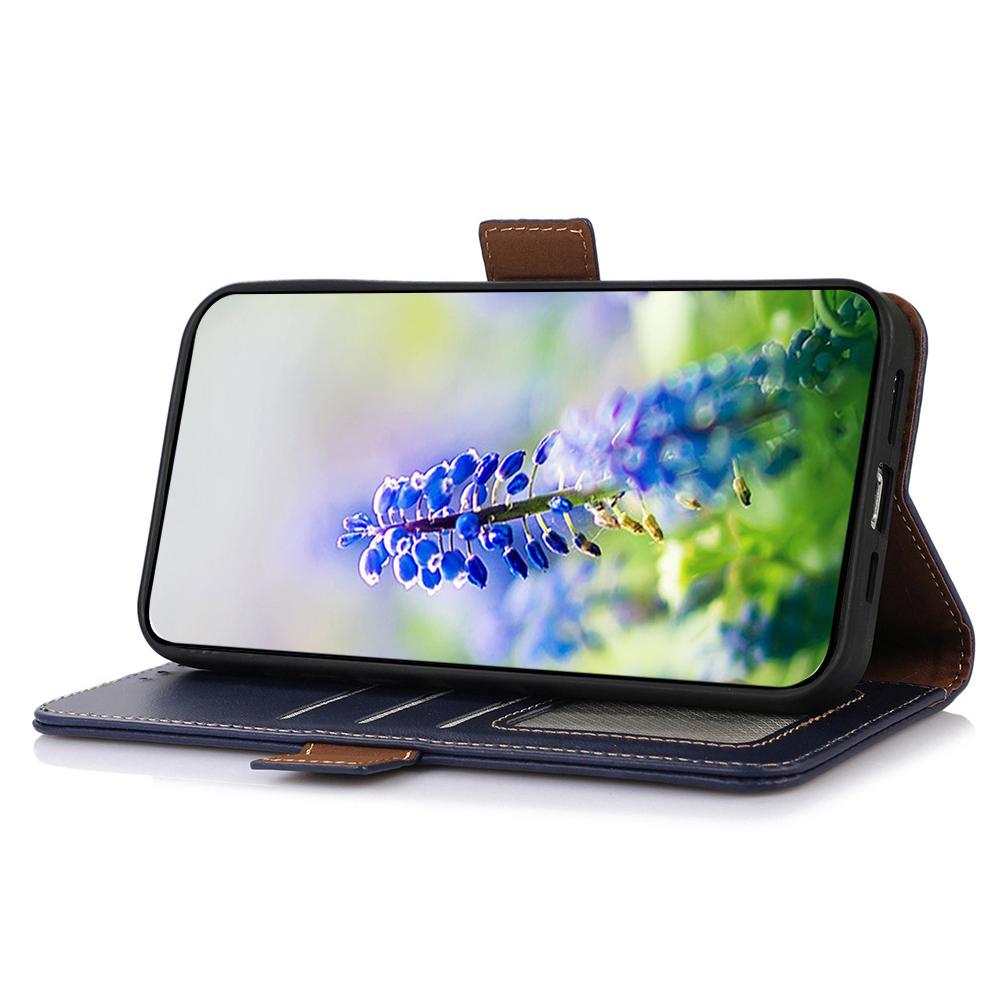 Für Xiaomi Redmi Note 15 Pro 4G (Global) Hülle RFID-Blockierung Echtes Rindsleder Geldbörse Handyhülle