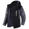 Men's Plus Velvet Thickened Mid-Length Winter Windbreaker with Custom Logo