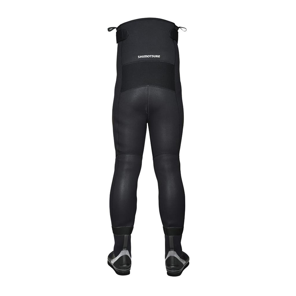 SHIMOTSUKE NEB Slim Wader STD DR Intermediate MA Black x Gunmetal SW-106DR