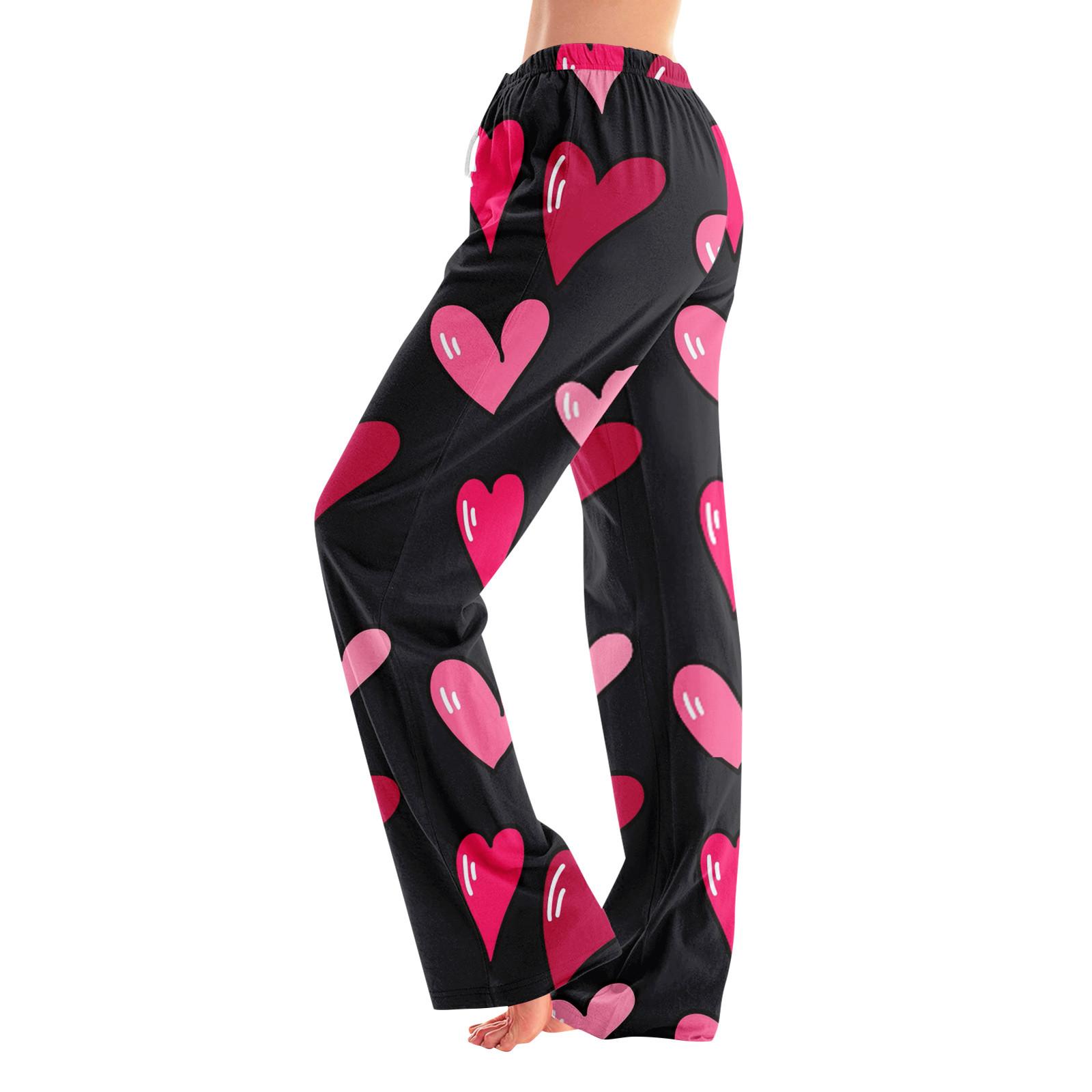 

Женские пижамные штаны, одежда для сна, повседневные брюки с эластичной резинкой на талии, удобные прямые свободные брюки для йоги XXXL