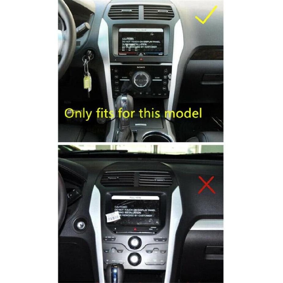 L2R for Ford Explorer 2011 2012 2013 2014 2015 Car Interior Accessories Dashboard Console Navigation Cover Frame Trim ABS Matte 1pc