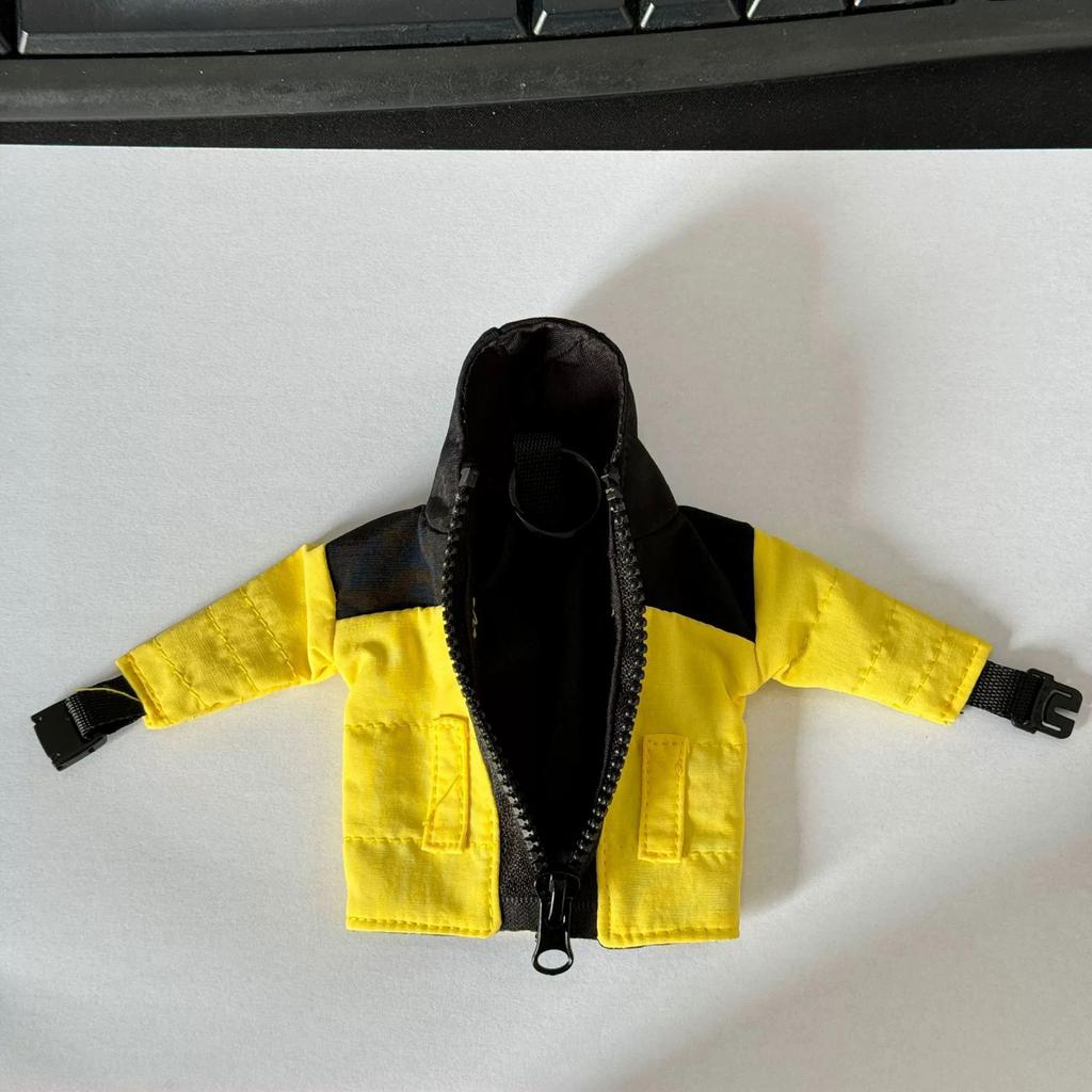Mini Puffer Coat Keychain Compact Lightweight Design Portable Nylon Key Ring for Commuting Travel Outdoor Enthusiasts