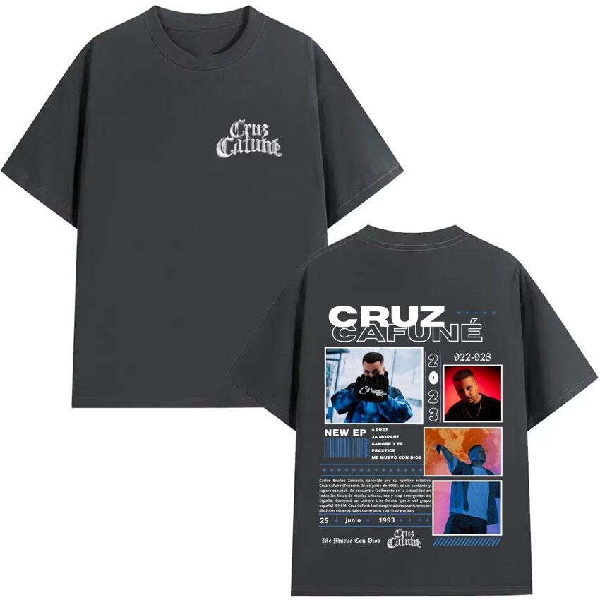 Fashion Summer Mens Womens Tshirt Hip Hop Cruzzi Short Sleeve Cruz Cafun É 2026 World Tour Street Wear Y2K Tshirt