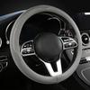 LKWLIKEI Car Steering Wheel Cover, Universal 15 Inch, The Latest Microfiber Leather Breathable Technology Fabric, Non-Slip, Comfortable, Warm In