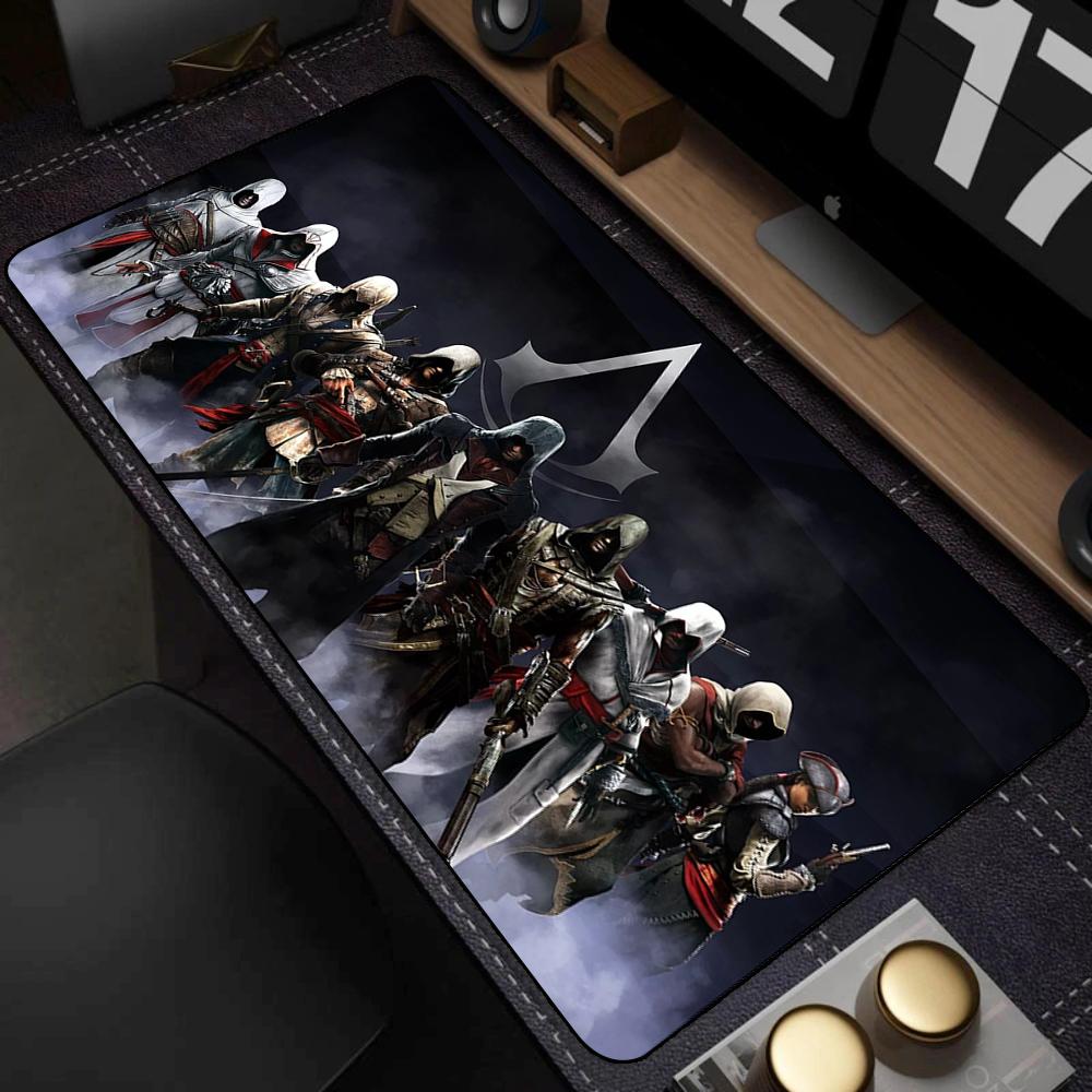 Tappetino Mouse A-assassin S Creed Mousepad Anime PC Gaming Setup Accessori Tavolo Computer Scrivania Gamer Tappetino Tappetini Grandi Ufficio Tappetini XXL