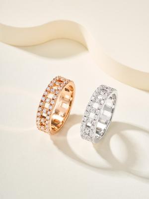 Full Diamond Ring for Daily Wear Exquisite Craftsmanship for Men and Women Gifts for Men and Women Birthday Gift