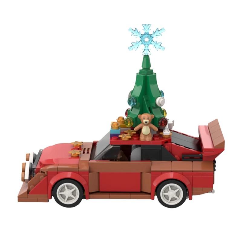 Bricklink MOC Technical Car 76897 1985 Christmas Ed Sport Quattro S1 Speed Vehicles Sets Building Blocks Toys Christmas Gift