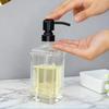 Refillable 300ml Square Glass Soap and Hand Sanitizer Dispenser Bottle.