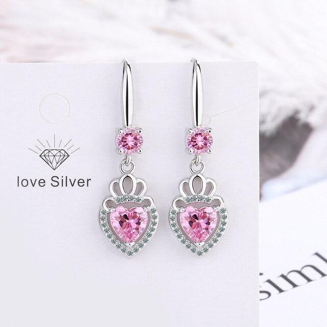 

ANENJERY Місяць Серце Корона Квітка Крапля Крапля тварина крапля сережки для жінок Циркон Шарм Універсальні аксесуари Вечірка Ювелірні вироби