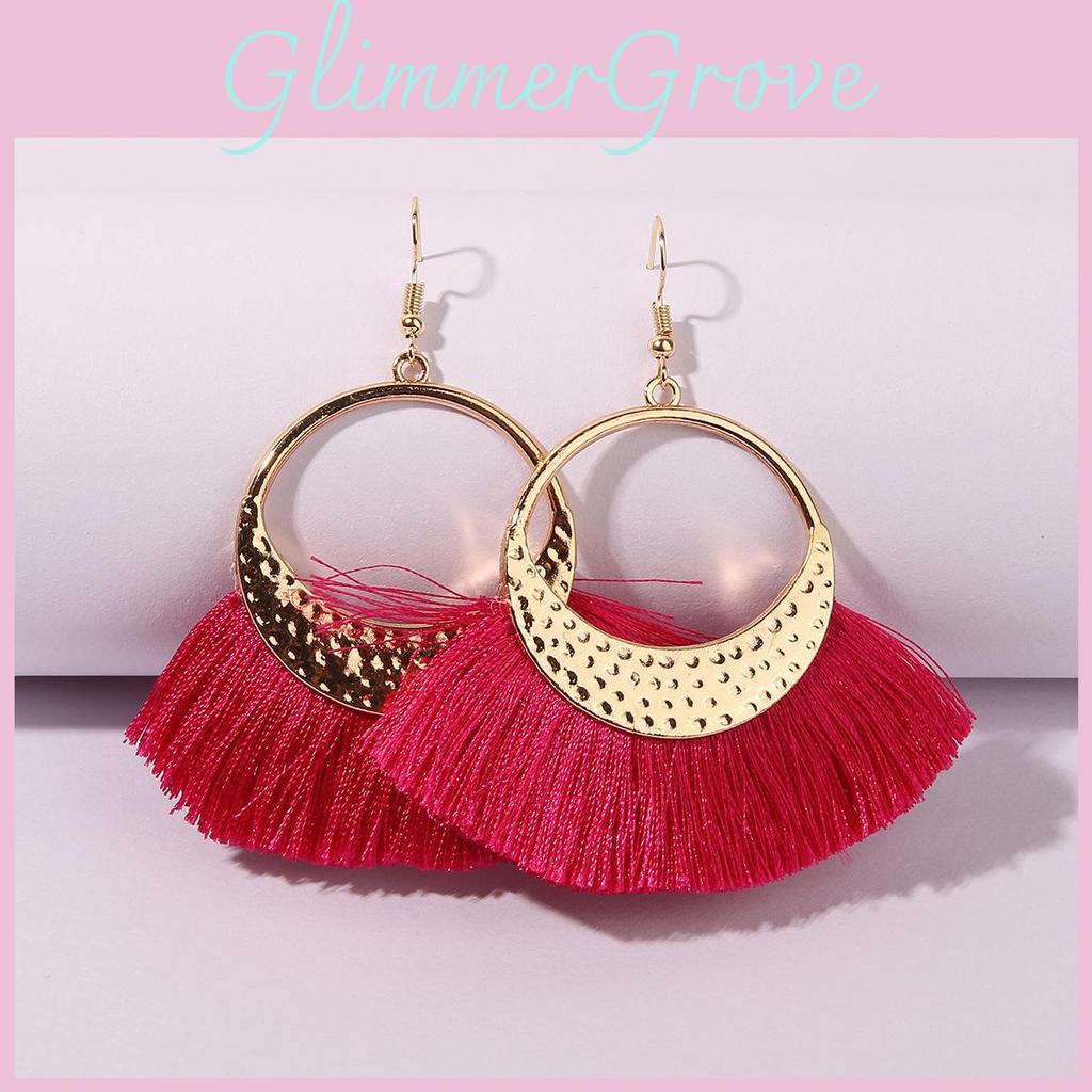 Ethnic Boho Tassel Earrings Long Statement Jewelry For Women