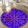 1pc Geometric Pattern Office Round Area Rug, Indoor Mat Suitable ForOffice, Under Office Chairs Bedroom Living Room Home Decor, Room Decot216