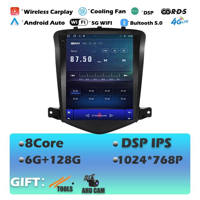 For Chevrolet Cruze 2008-2019 Carplay Android 14 Head Unit Car Radio Multimedia Video Player GPS Navigaion Stereo Audio