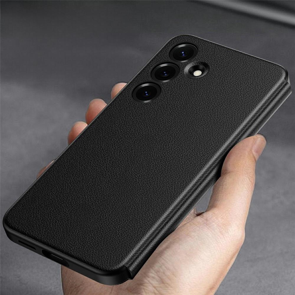 Custodia per Samsung Galaxy S25 FE, Finestra Smart View in Pelle, nera