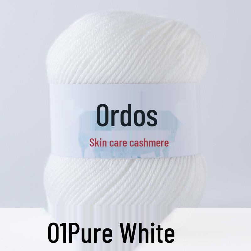 Genuine Baby Cashmere Yarn: Hand-Knitted Scarf for Infants & Toddlers, Medium Thick Milk Cotton for Crochet.