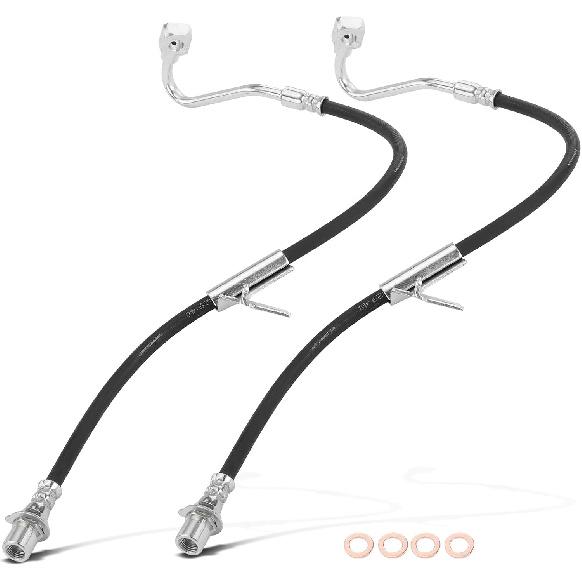 A-Premium Front Side Brake Hydraulic Hose Compatible with Chevy, GMC and Oldsmobile Models - Blazer Jimmy 2000-2005, S10 Sonoma 2000-2004, Bravada