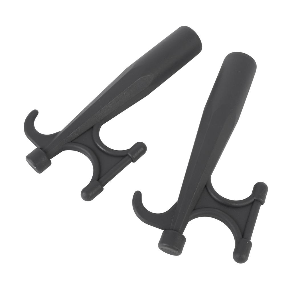 2PCS Nylon Boat Hook Attachment Black Boat Hook Floating Attachment Replacement for Mooring Docking Yacht Kayak