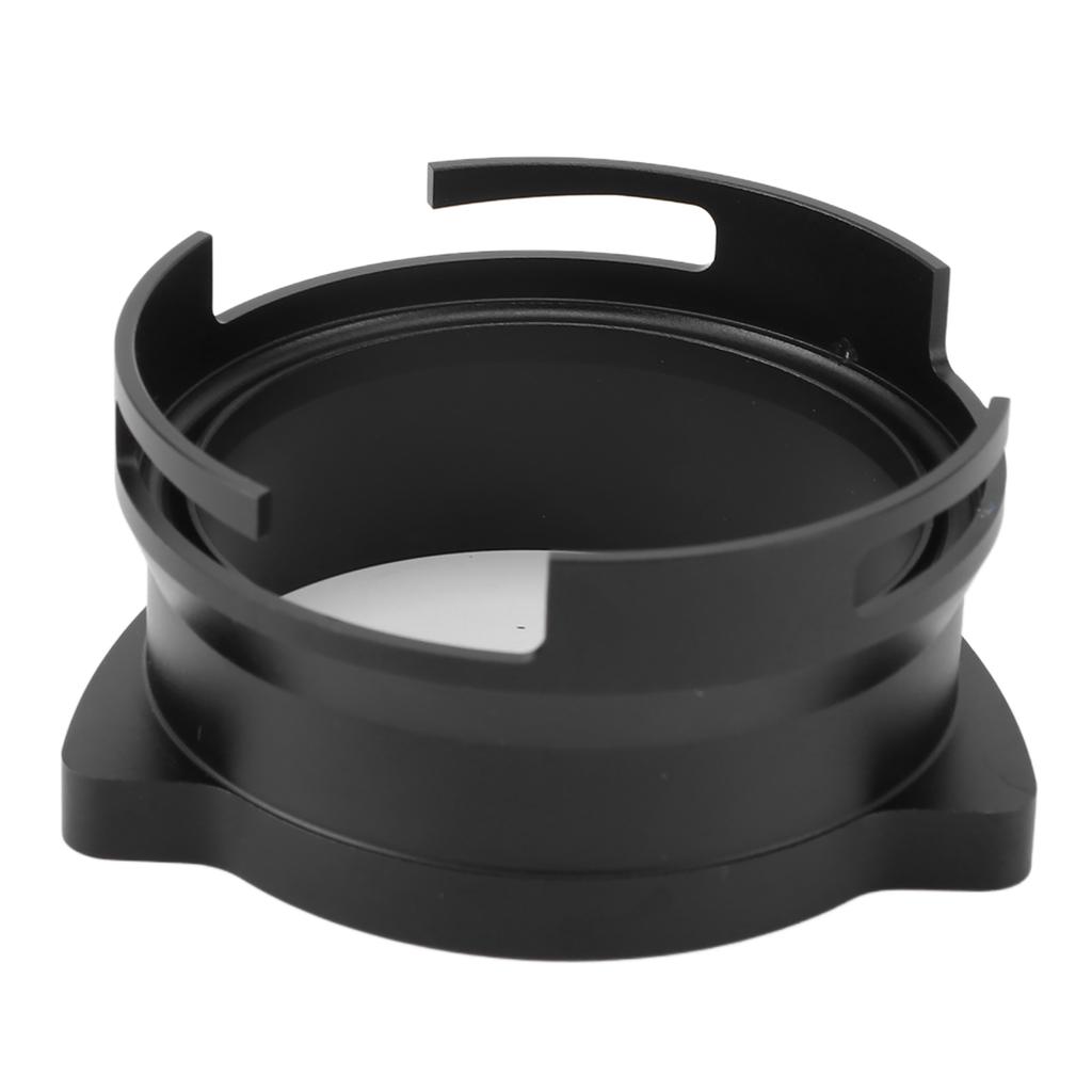 Dosing Funnel Aluminium Alloy Splash Proof Rotatable Coffee Dosing Ring for 54mm Portafilter Black