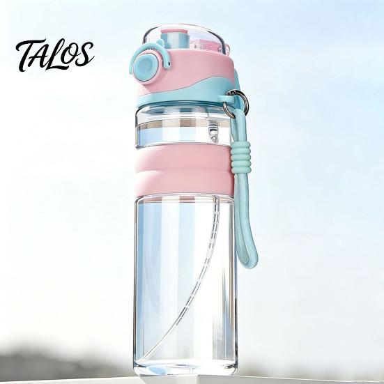 Summer Travel Cooling Mist Bottle Spray Sports Water Bottle, 750ml Dual-Use And Drink Cup with Safety Hydration Lock, Leak-Proof Plastic for