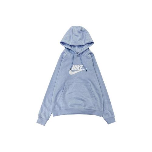 Light Blue Nike Logo Printed Sweatshirt S синий