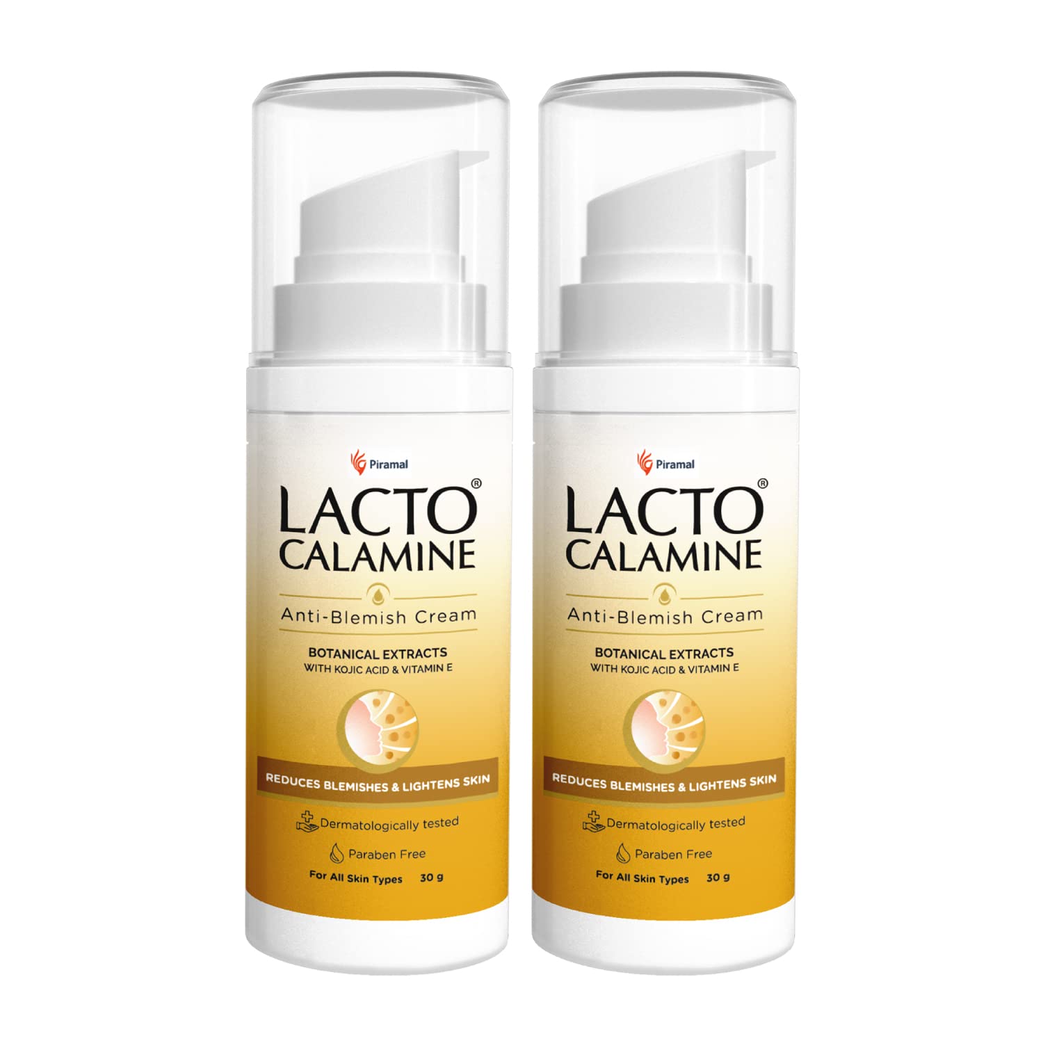 

Lacto Calamine Anti Blemish Face Cream 30g Pack of 2 For Blemish Reduction, Acne Marks & Light Skin