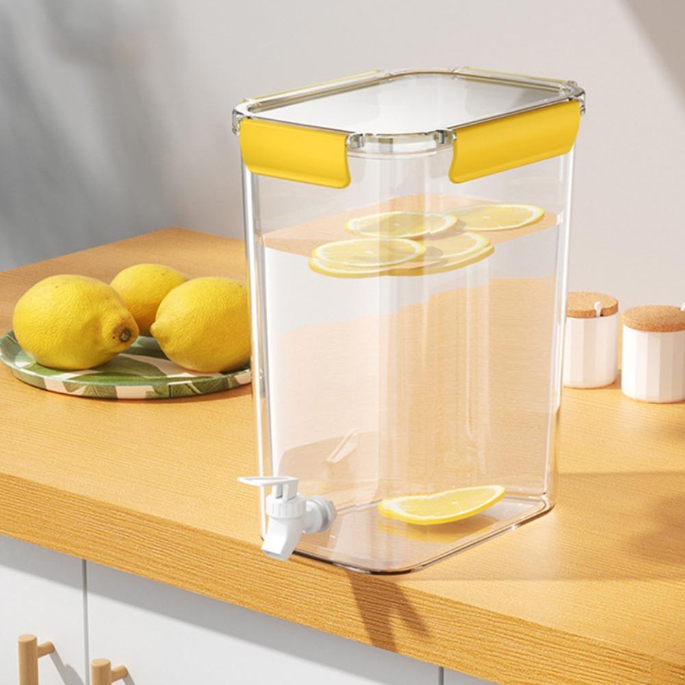 With Spigot Cold Water Kettle Plastic Water Container Portable Drink Dispenser  Kitchen