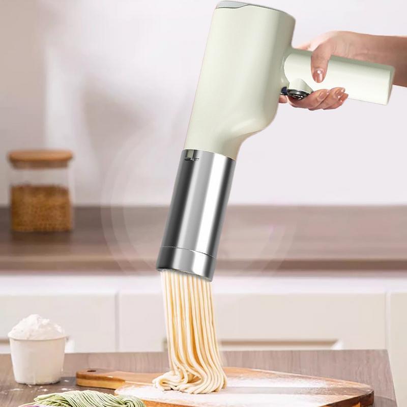 Handheld Electric Noodle Machine Electric Noodle Press Automatic Pasta Maker Machine Cordless Pasta Maker Dough Press 5 Moulds