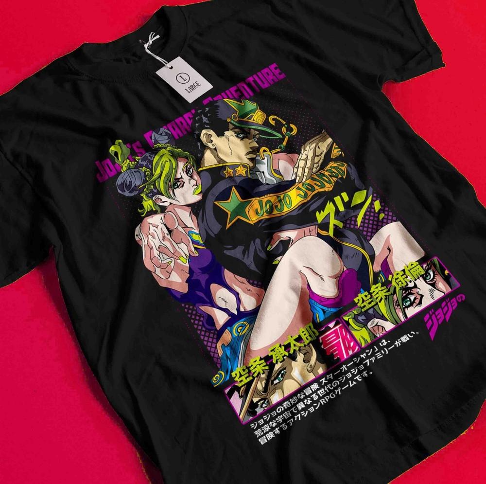 

Jojo s Bizarre Adventure T-Shirt Jonathan Joeastar Shirt Dio Tshirt Jotaro Kujo BB1367 4XL