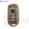 Jingyuqin New Tpu 3 Buttons Remote Car Key Case Fob For Fiat Tipo 500 Toro Cronos Egea 500X Strada Accessorie