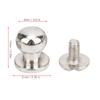 20PCS 9 x 8mm DIY Copper Rivets Round Head Nipple Nail Bag Shoes Accessories for LeatherSilver 9 x 8mm