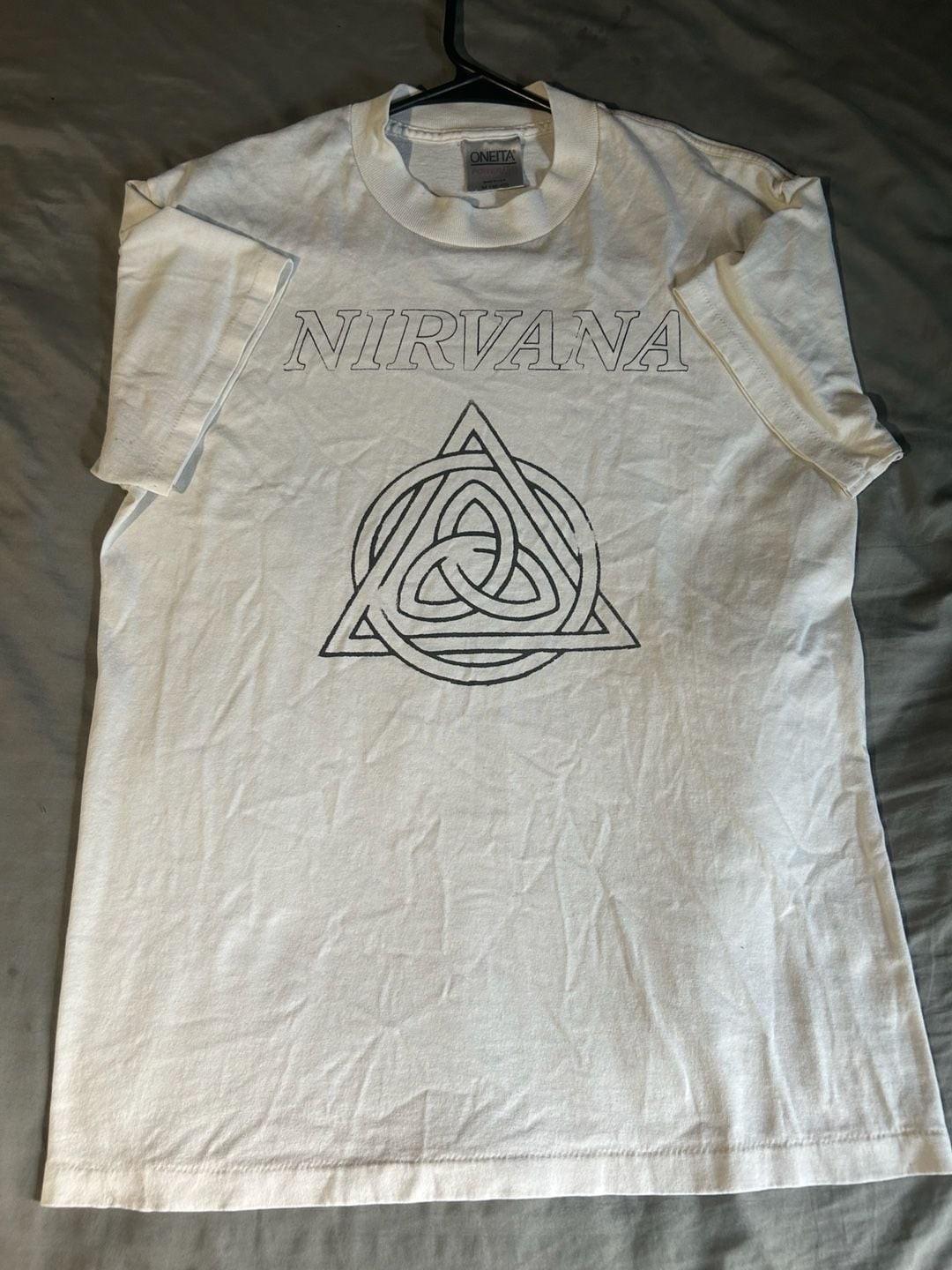 Extremely Rare Vintage 90’s Boot Nirvana T Shirt Size M Unisex T-Shirt XL