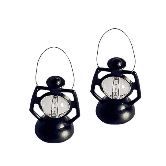 

2шт кукольный домик миниатюрная ретро модель керосиновой лампы детские игрушки DIY аксессуары чёрный