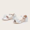 2025 New Girl's Bowknot High Heel Sandals - Princess Style for Outdoor Wear