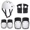 Skateboard Longboard Roller Skates Safety Gear Set Adults Kids Helmet Elbow Knee Wrist Hand Protection