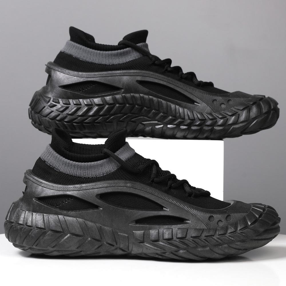 

Летающие плетеные мужские туфли весенние дышащие ленивые туфли с одной педалью повседневная модная обувь универсальная мужская обувь повседневная обувь 39