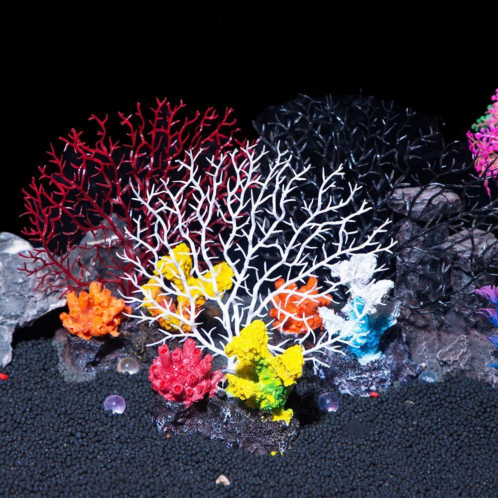 Resin Aquarium Coral Reef Ornaments Handicraft Aquatic Plants Fish Tank Landscape Decoration Toy