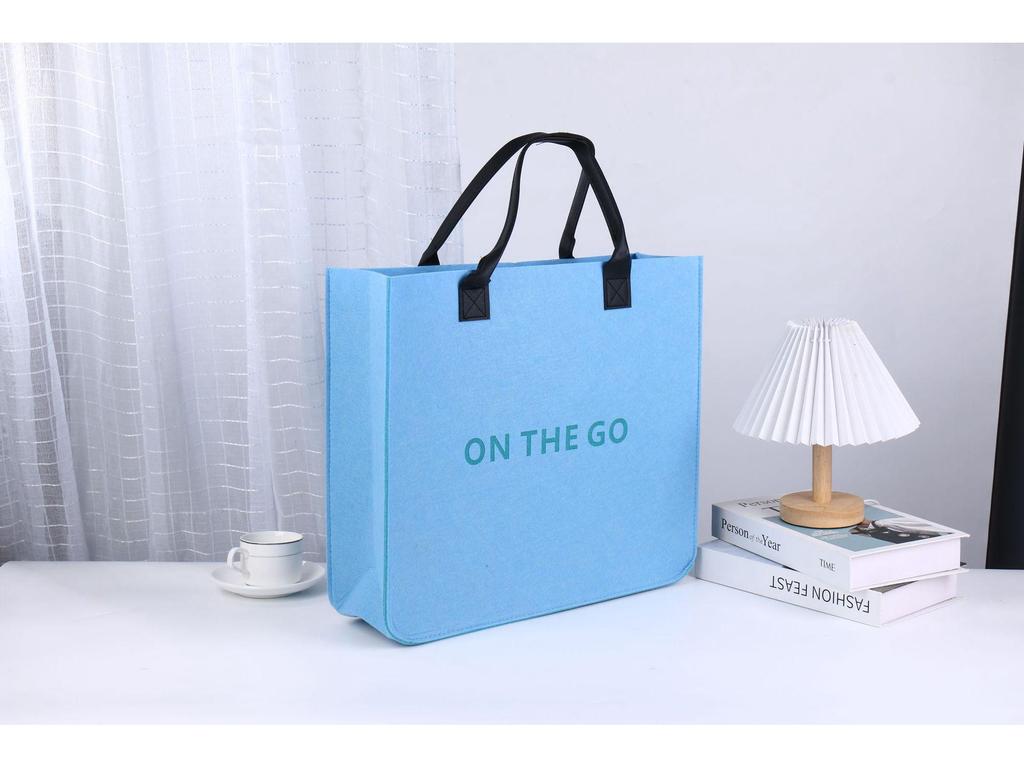 Stylish Internet Celebrity Felt Tote Bag - Fashionable Handbag for Shopping, Gifts, and Exhibitions