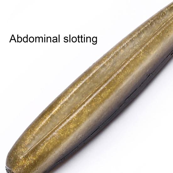 20 buc. 5,5 cm momeală artificială moale din silicon fals luminoasă Wobbler pește momeală pentru înot