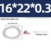 304 Stainless Steel Ultra-Thin Flat Washers - Available in Thickness: 0.1mm, 0.2mm, 0.3mm, 0.5mm