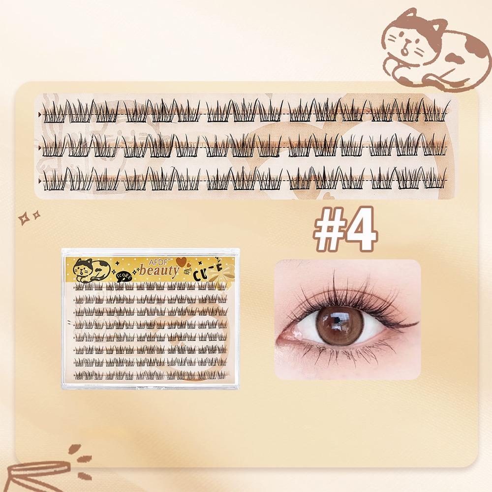 

AFDF Self-adhesive Eyelashes Natural Curling Sunflower Eyelashes Fluffy Fake Eyelashes Women D