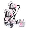 Doll Stroller - CLAUDIO REIG - Double - Multicolored - Trendy Design - 6 Months To 8 Years