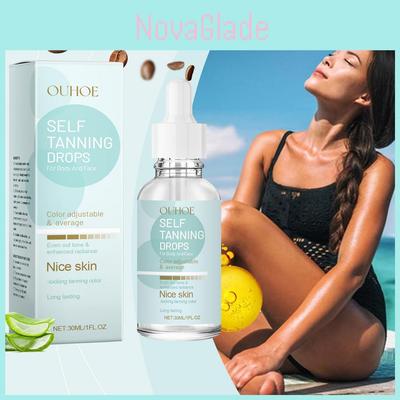 Ouhoe Gentle Moisturizing Tanning Drops For Even Skin Tone And Hydration 30ml