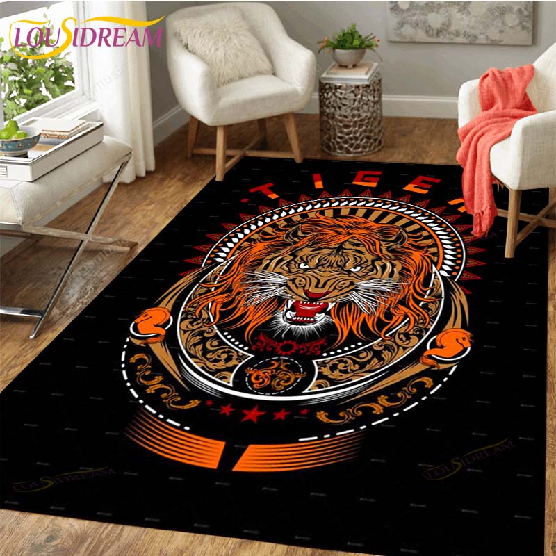 Tiger Carpet Floor Non Slip Rug Room Mat Square Quality Removable Kitchen Bath Floor Waterproof Rug Mat