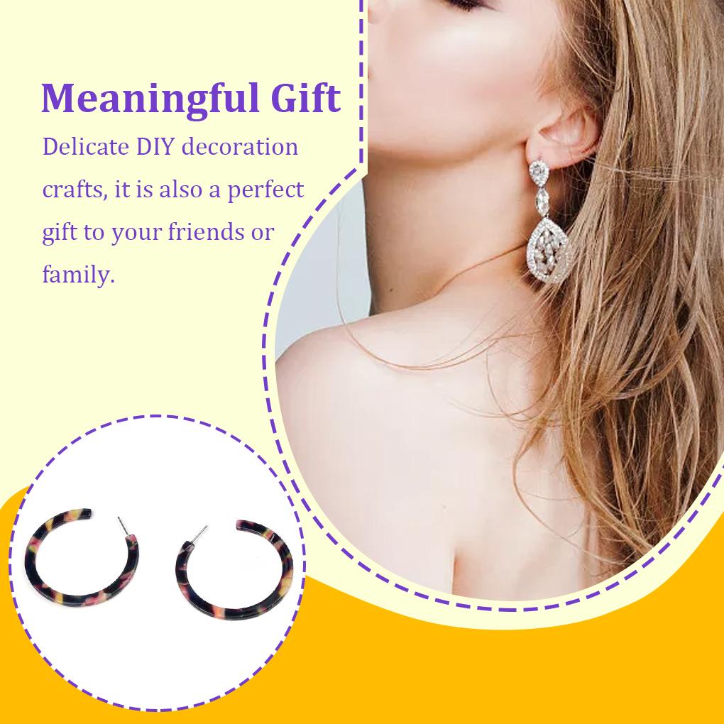 Drop Earrings Smooth Circle Popular Accessories Acrylic Statement Earring Anniversary Gift Daily Wear Ear Hook Summer Beach Use