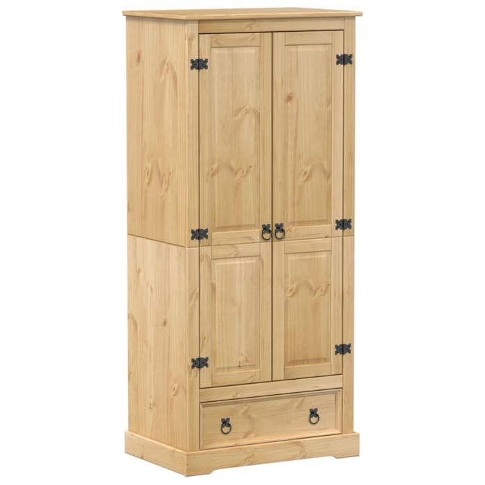 VidaXL Wardrobe Corona 76x50x170 Cm Solid Pine Wood, Storage Cabinet, Wardrobe Organizer, Cabinet, 4002768