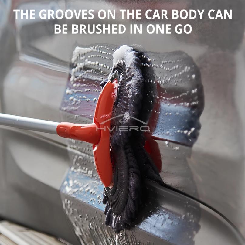 Telescopic Multi-Functional Car Cleaning Kit, Includes Microfiber Brush, Mop and Cleaning Cloths, Universal Cleaning Accessories