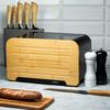 Kinghoff Kh-1071 Stahl-Brotkasten mit Schneidebrett