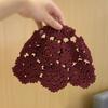 Flowers Beret Cap Lace Skullies Hat Breathable Knitted Hat  for Women